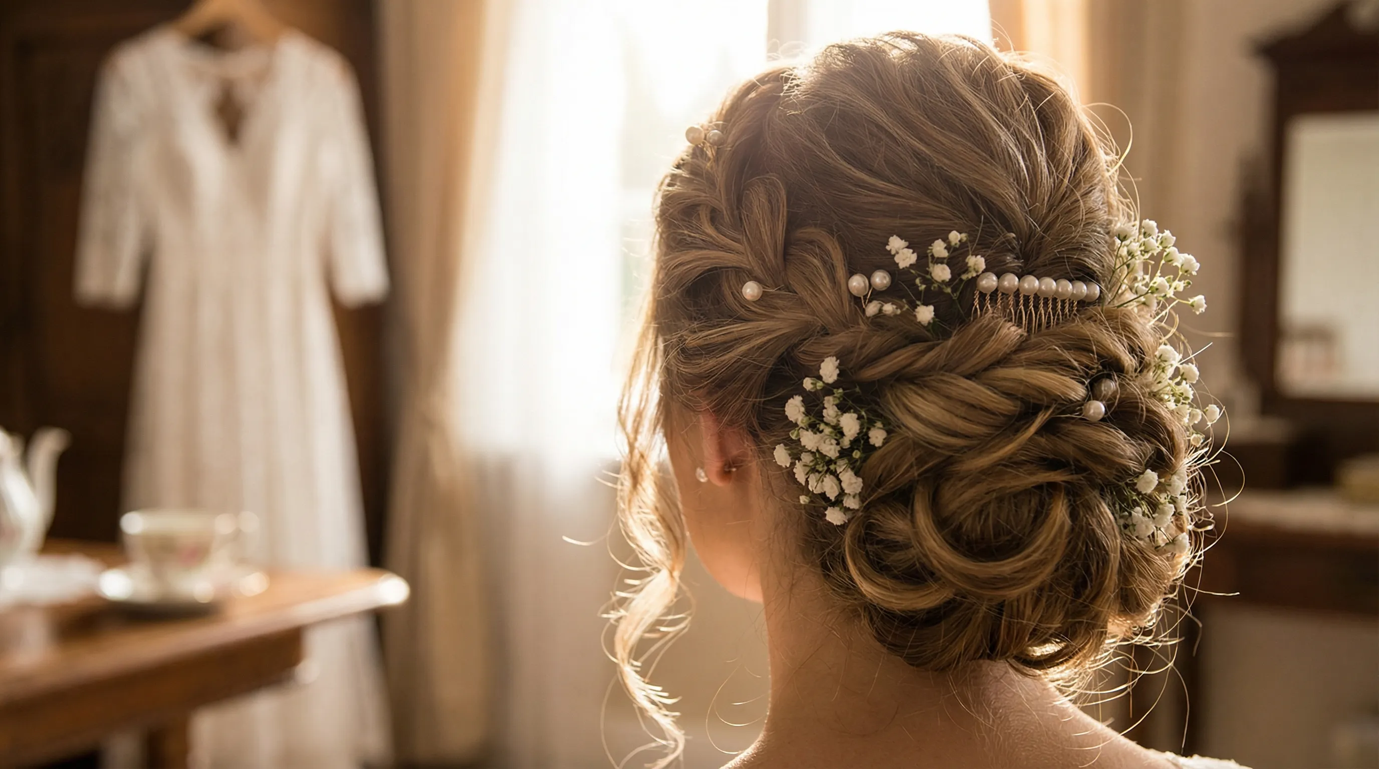 Brautstyling Hochsteckfrisur