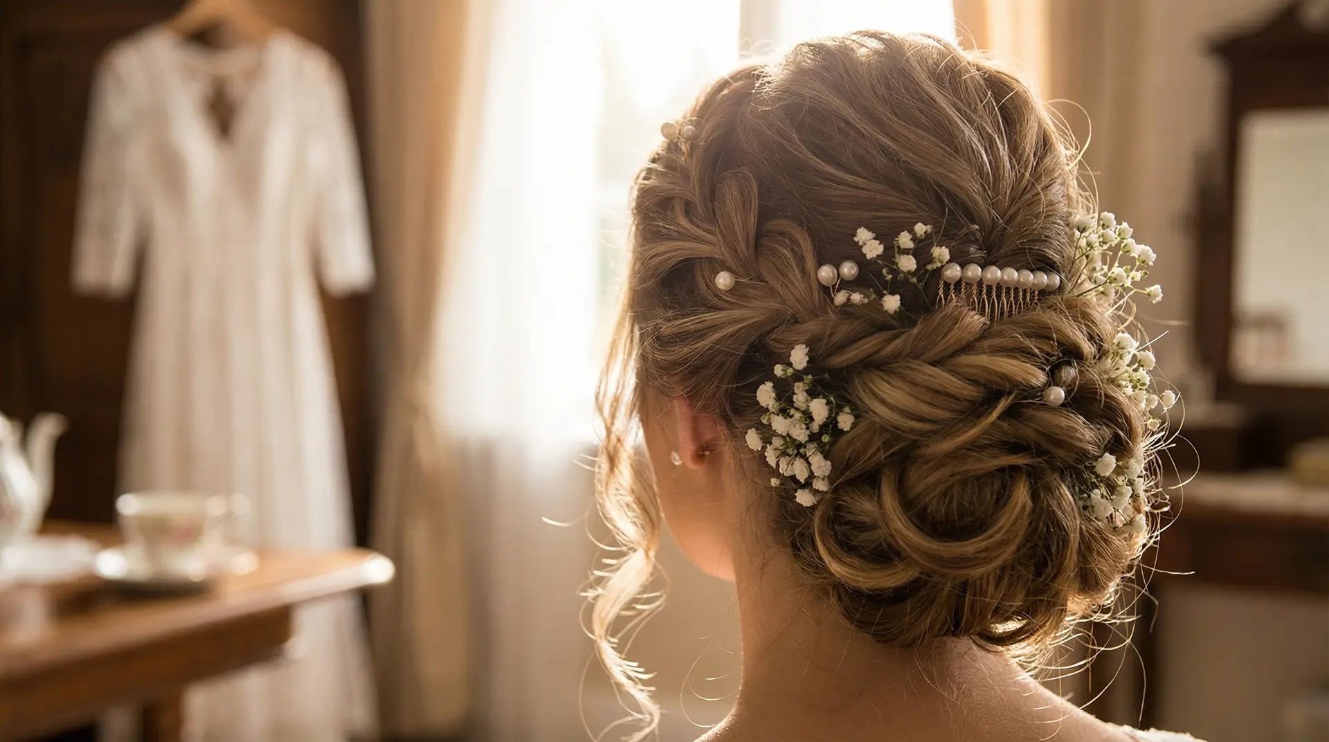 Brautstyling Hochsteckfrisur